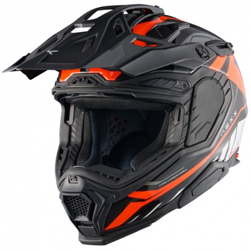 Casco da moto Enduro Nexx X.WED3 Gobi arancione-bianco in offerta Saldi