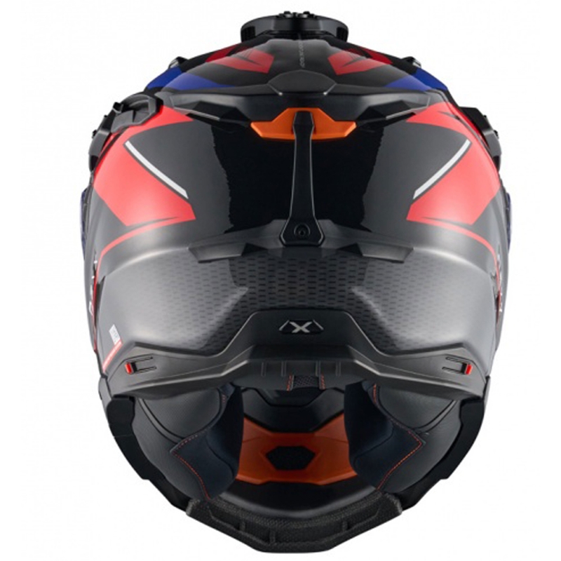 Casco moto enduro Nexx X.WED3 Gobi blu-rosso