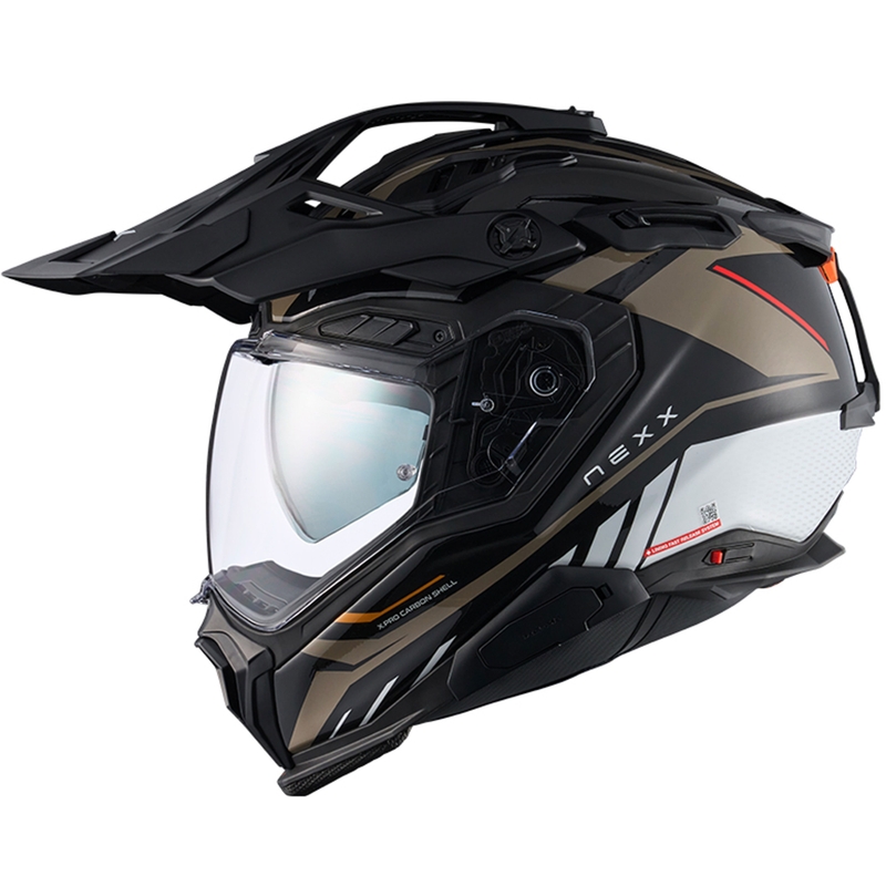 Casco moto enduro Nexx X.WED3 Gobi sabbia-bianco