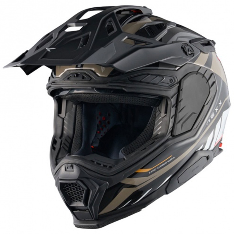 Casco moto enduro Nexx X.WED3 Gobi sabbia-bianco