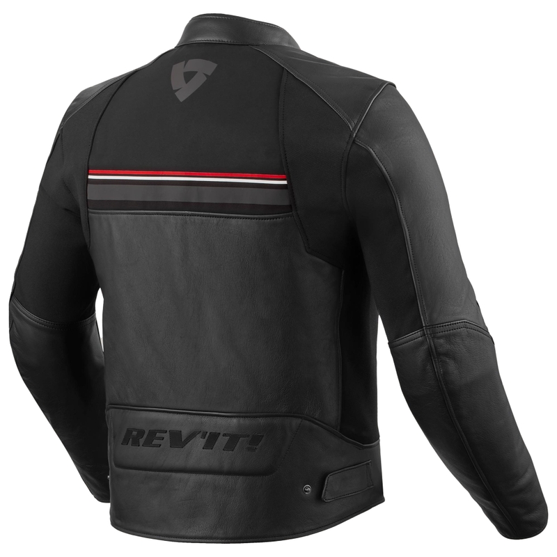 Giacca da moto Revit Mile 2 nera-rossa