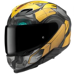 Casco integrale da moto HJC F71 Bumblebee Hasbro MC3SF nero-grigio-giallo
