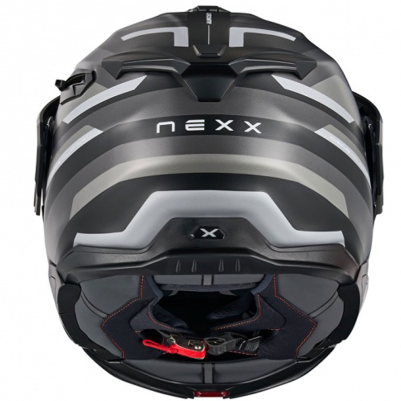 Casco moto flip-up Nexx X.Lifecountry Westbound nero opaco-grigio