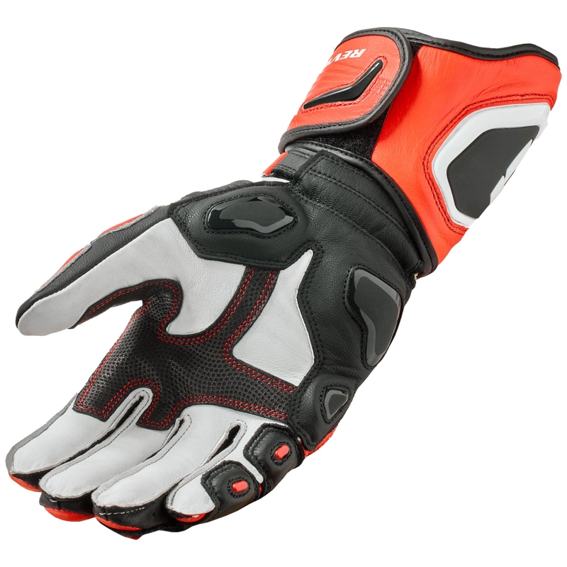 Guanti da moto Revit Jerez 4 fluo rosso-nero