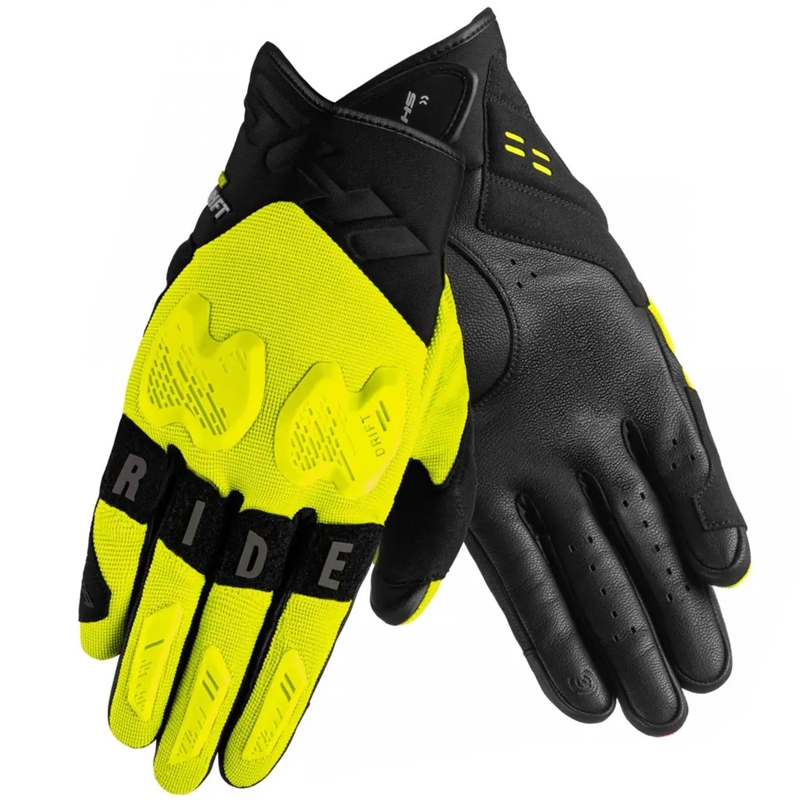 Guanti da moto Shima Drift giallo fluo-nero