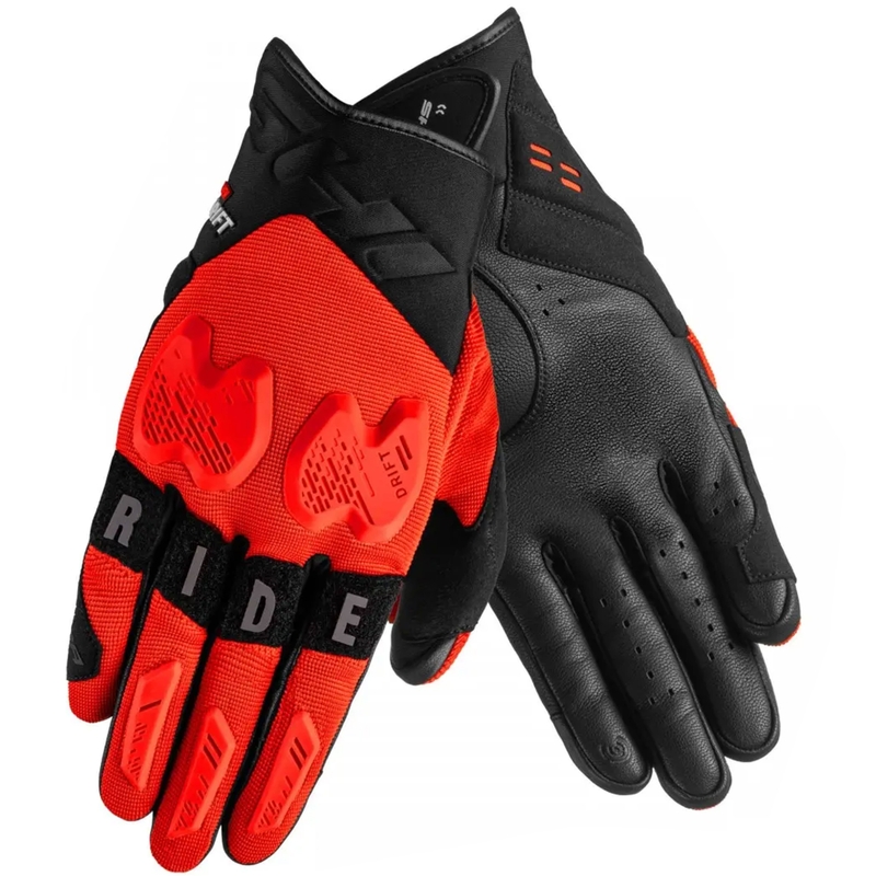 Guanti da moto Shima Drift rosso-nero