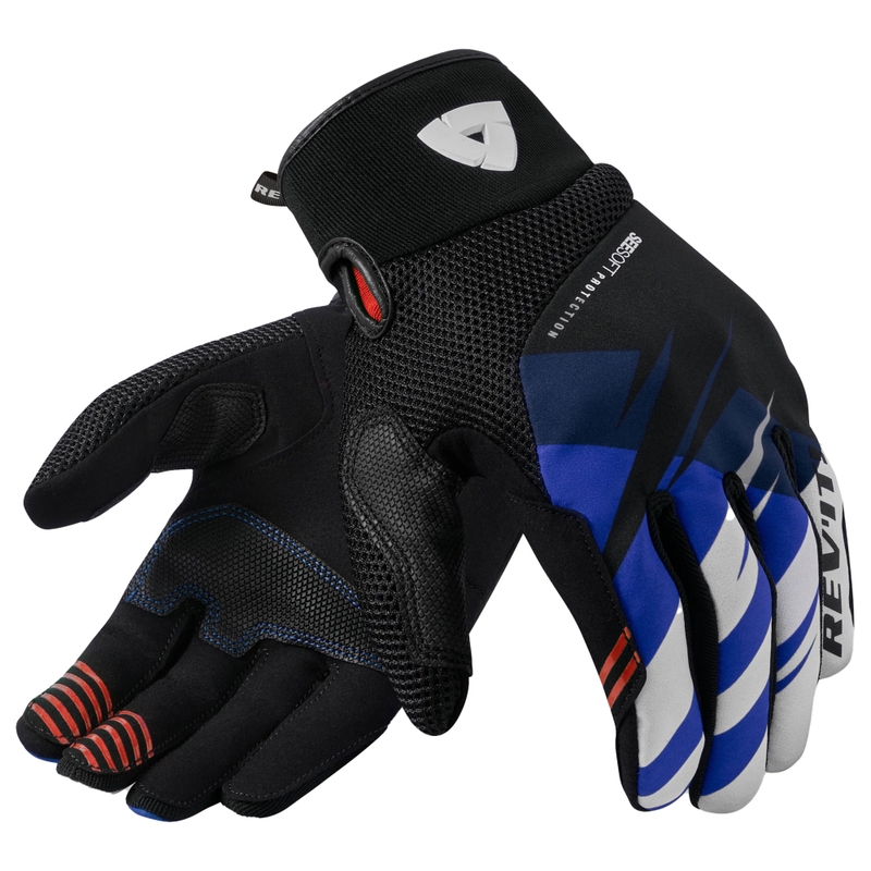 Guanti da moto Revit Surge nero-blu