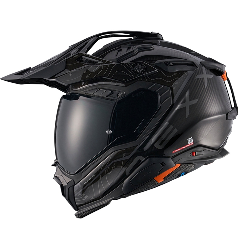 Casco moto enduro Nexx X.WED3 Furka nero-grigio