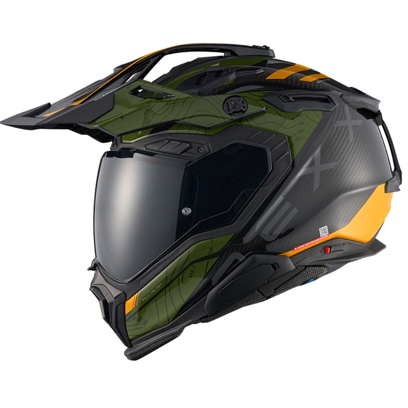 Casco moto enduro Nexx X.WED3 Furka verde-giallo