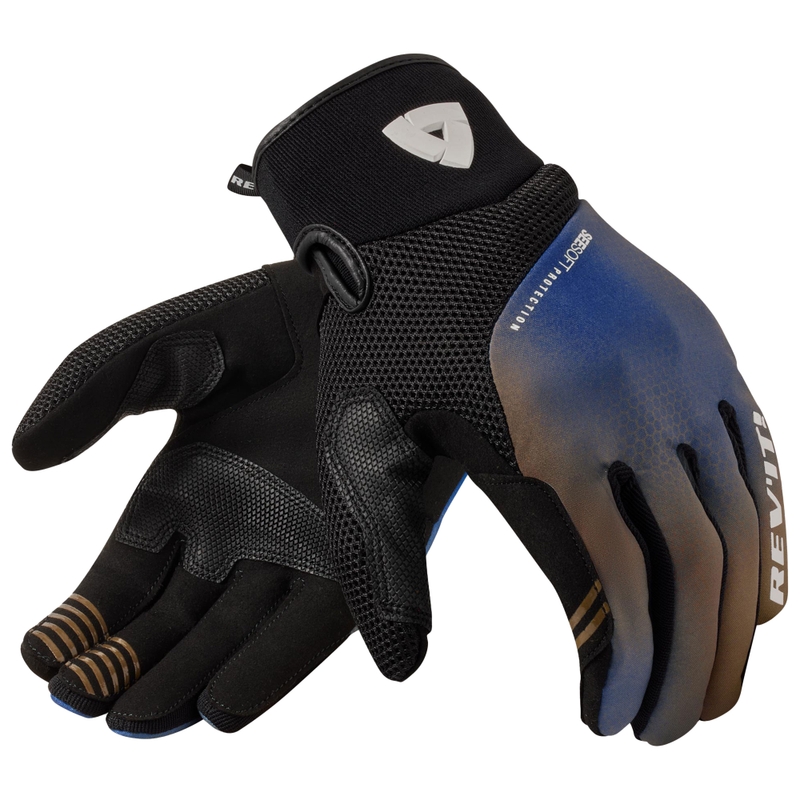 Guanti da moto Revit Surge mimetici-blu