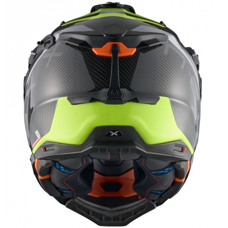 Casco moto enduro Nexx X.WED3 Furka grigio-giallo fluo