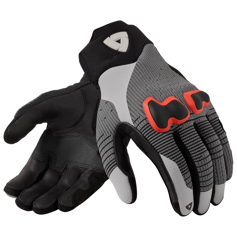Guanti da moto Revit Kinetic 2 grigio-rosso