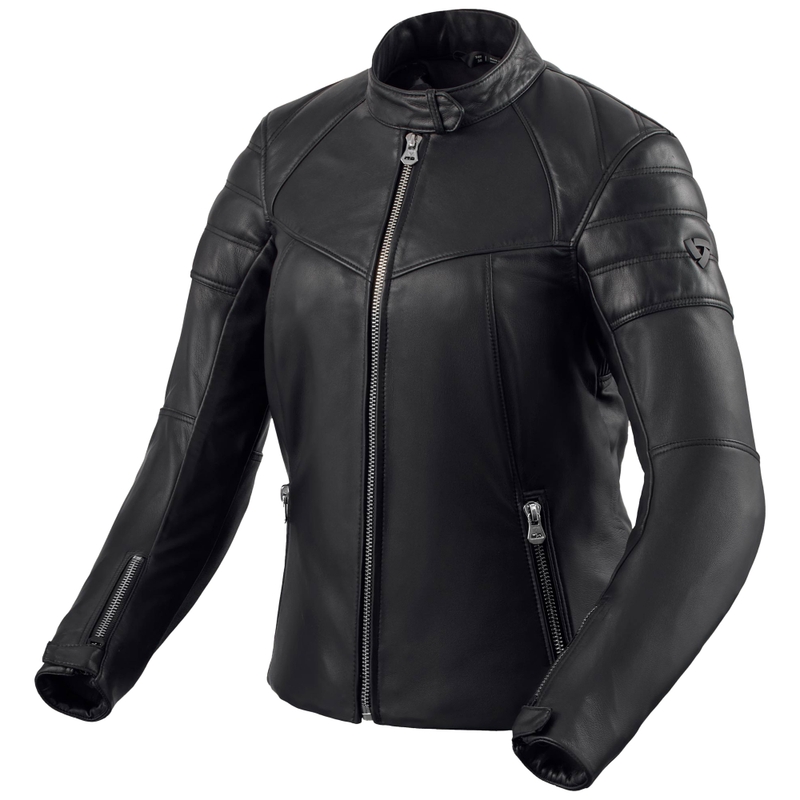 Giacca da motociclista in pelle Revit London da donna, nera