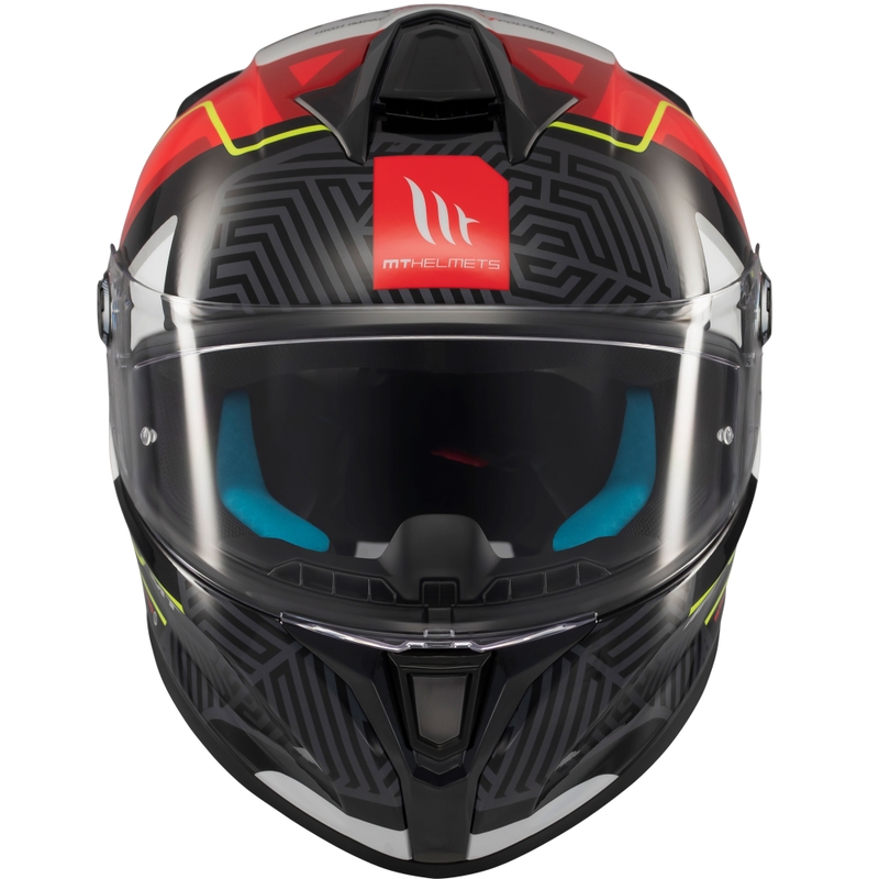 Casco moto integrale MT Targo S Brik nero-rosso lucido