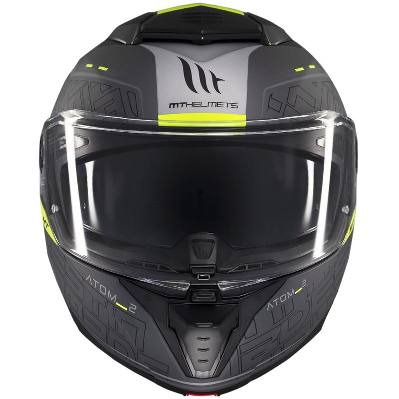 Casco moto apribile MT Atom 2 SV Destiny nero-grigio opaco