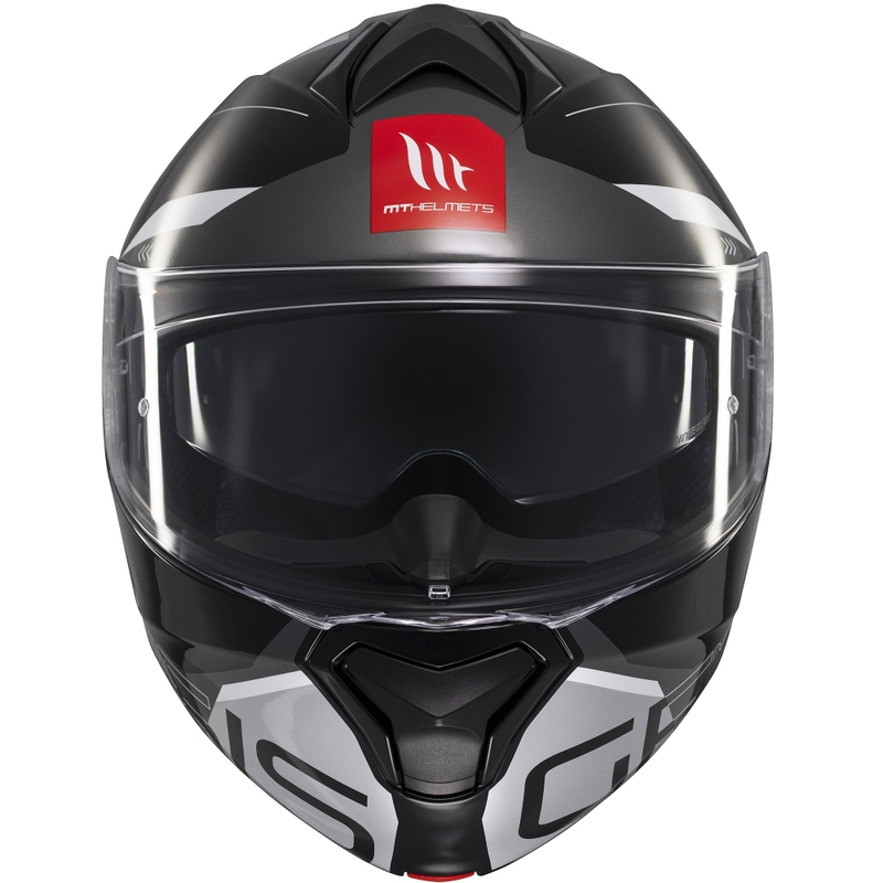 Casco moto modulare MT Genesis SV Atempo nero-grigio