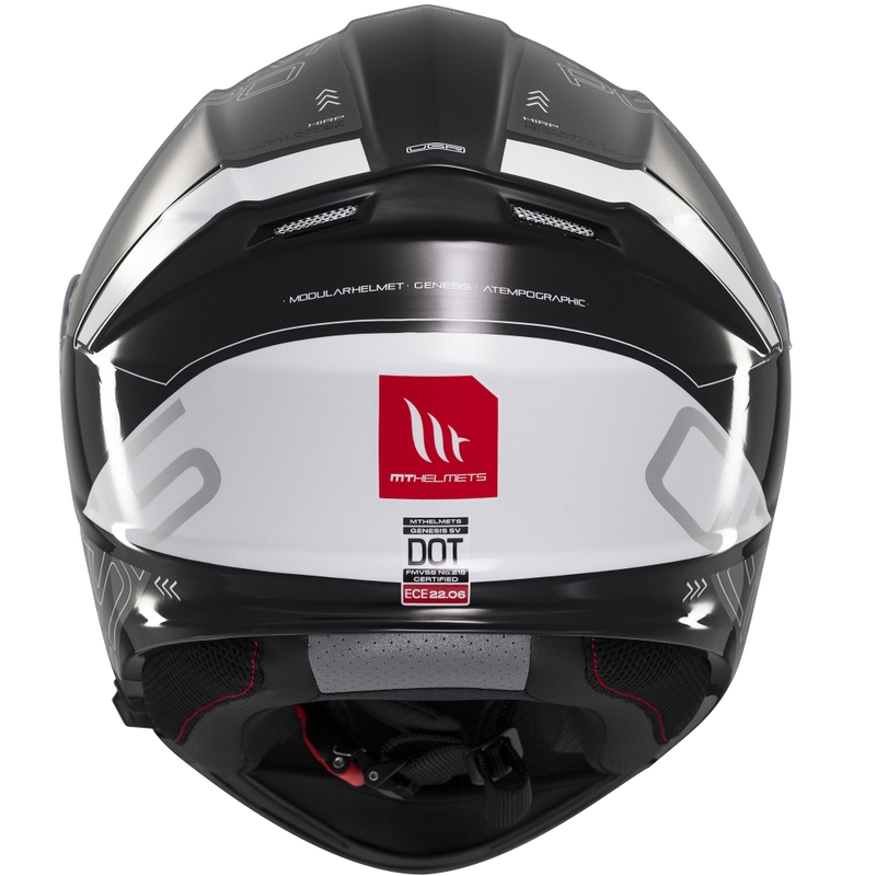 Casco moto modulare MT Genesis SV Atempo nero-grigio