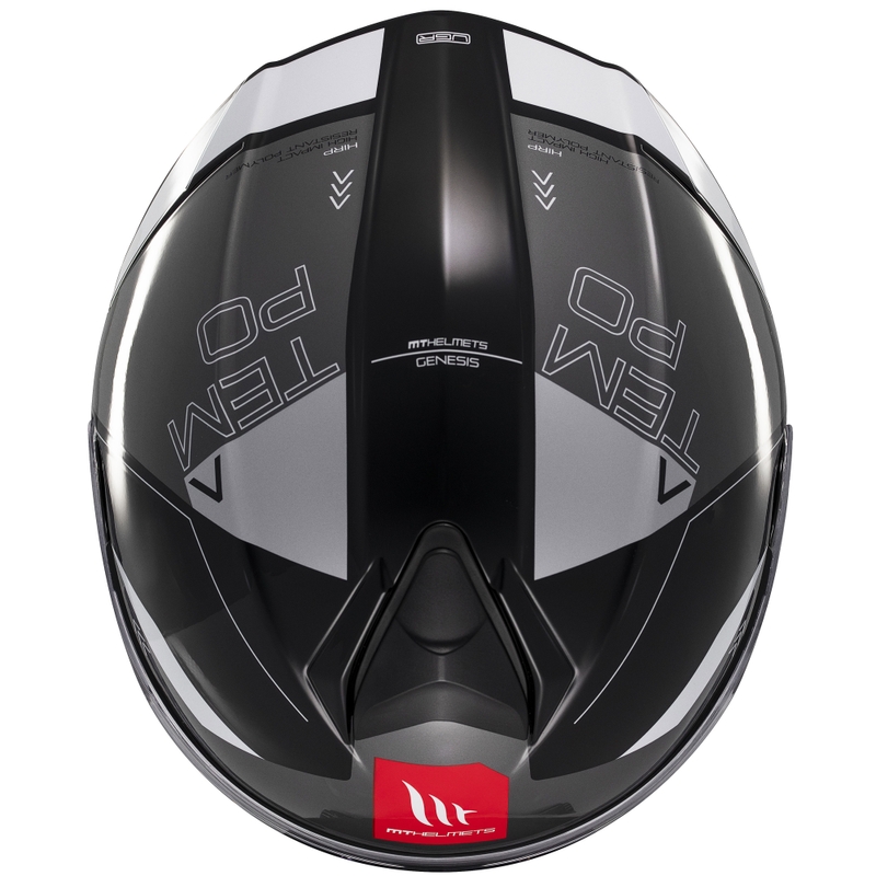 Casco moto modulare MT Genesis SV Atempo nero-grigio