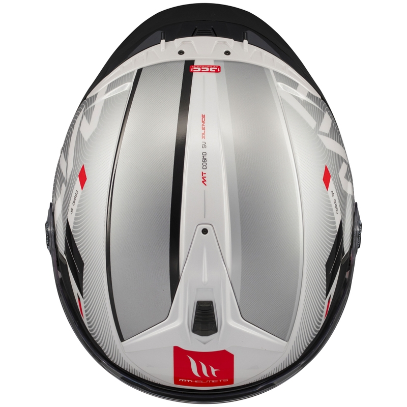 Casco moto aperto MT Cosmo SV Silence bianco-grigio