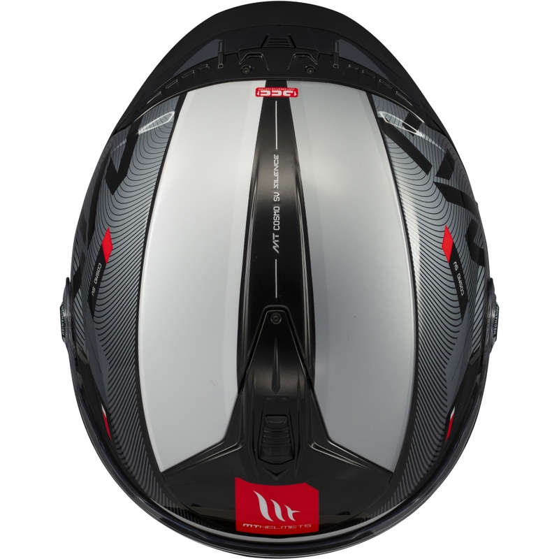Casco moto aperto MT Cosmo SV Silence nero-grigio-bianco