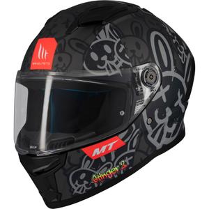 Casco moto integrale MT Stinger 2 RAM F1 nero-grigio