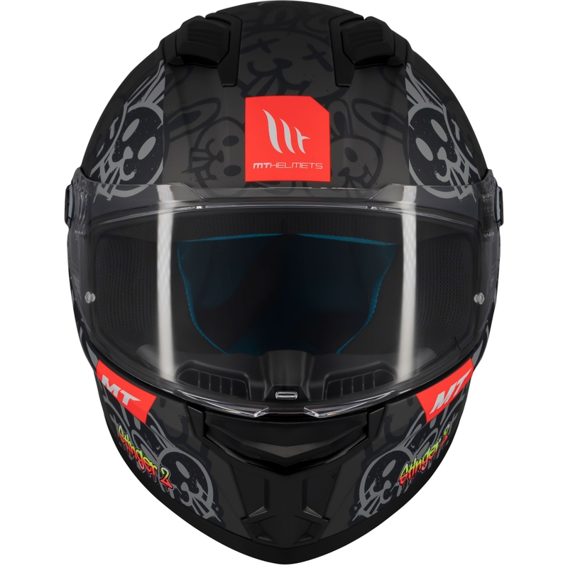 Casco moto integrale MT Stinger 2 RAM F1 nero-grigio