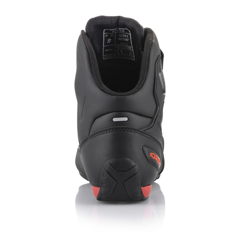 Stivali da moto Alpinestars Faster 3 Drystar nero-rosso fluo