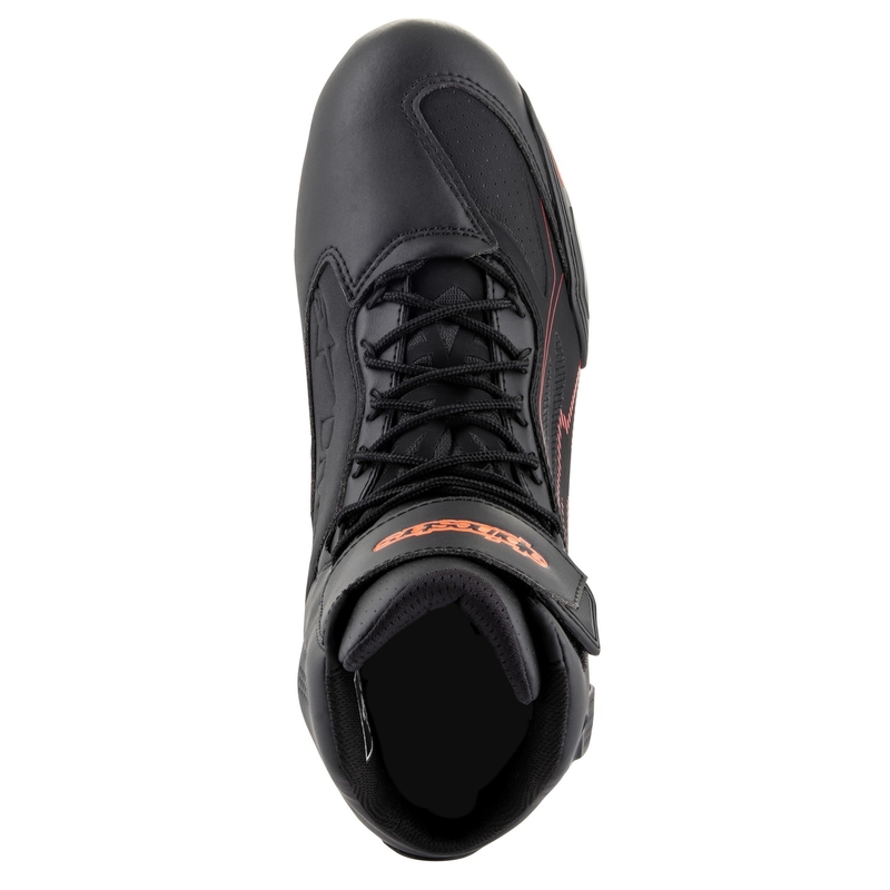 Stivali da moto Alpinestars Faster 3 Drystar nero-rosso fluo