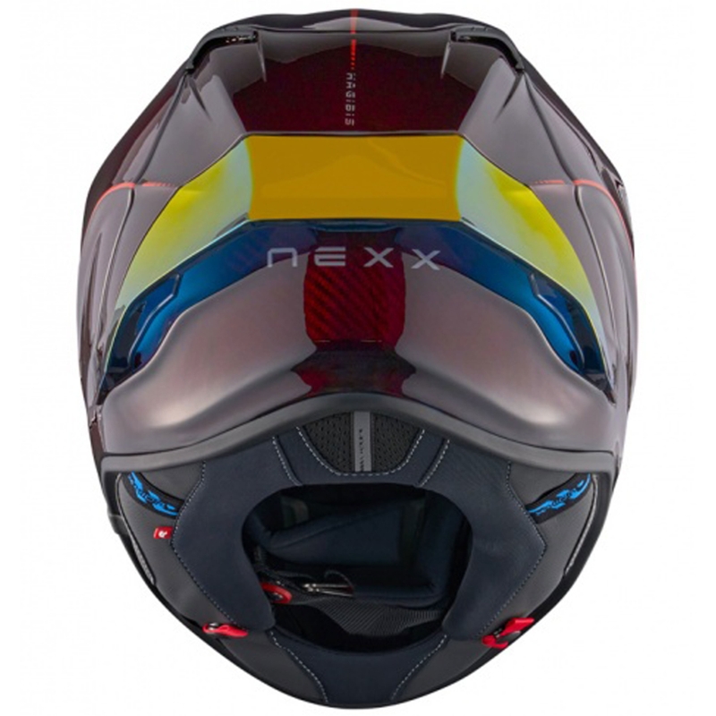 Casco integrale da moto Nexx X.R3R Hagibis Carbon rosso