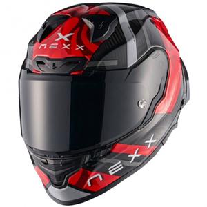 Casco integrale da moto Nexx X.R3R Swirl rosso