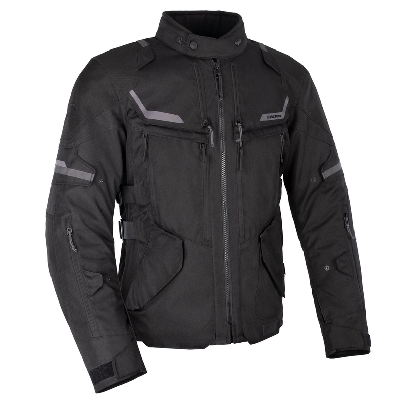 Giacca da motociclista Oxford Advanced Rockland Dry2Dry nera