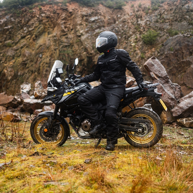Giacca da motociclista Oxford Advanced Rockland Dry2Dry nera