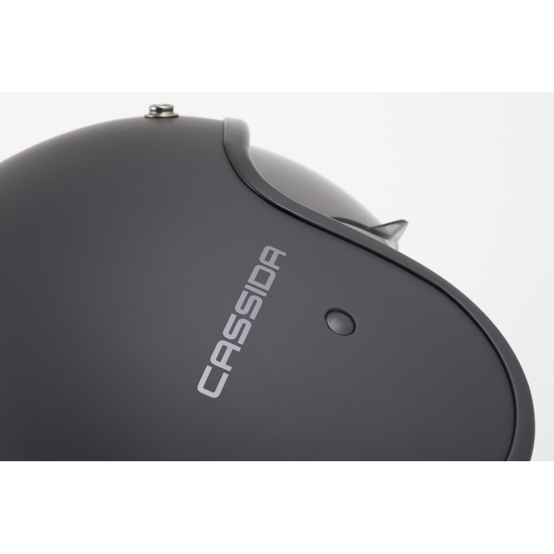 Casco da moto aperto Cassida Oxygen 2.0 Solid Nero opaco-Grigio scuro