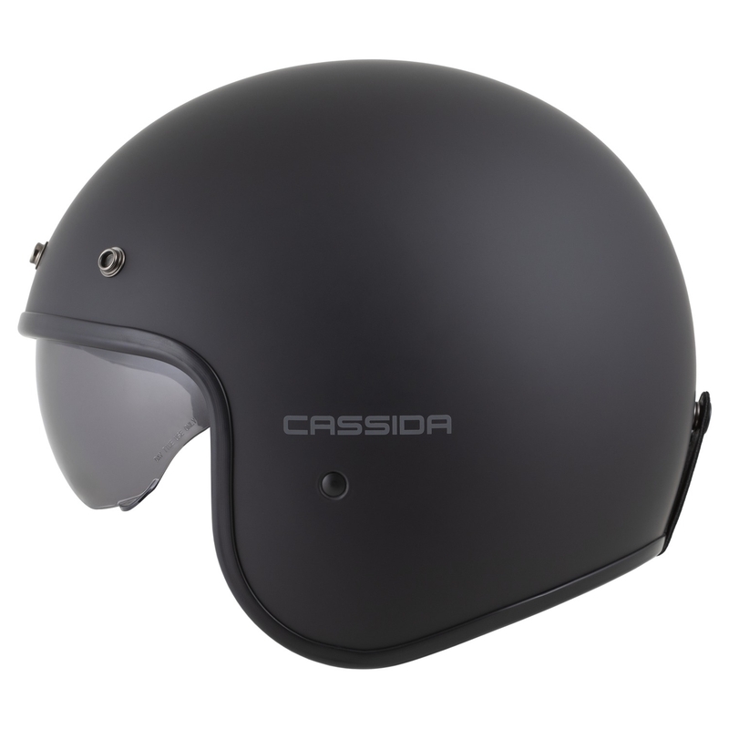 Casco da moto aperto Cassida Oxygen 2.0 Solid Nero opaco-Grigio scuro