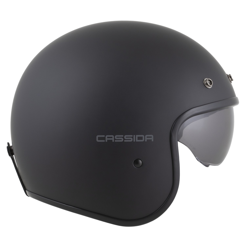 Casco da moto aperto Cassida Oxygen 2.0 Solid Nero opaco-Grigio scuro