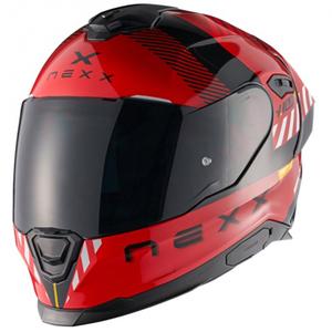 Casco integrale da moto NEXX Y.100R Fade rosso-nero