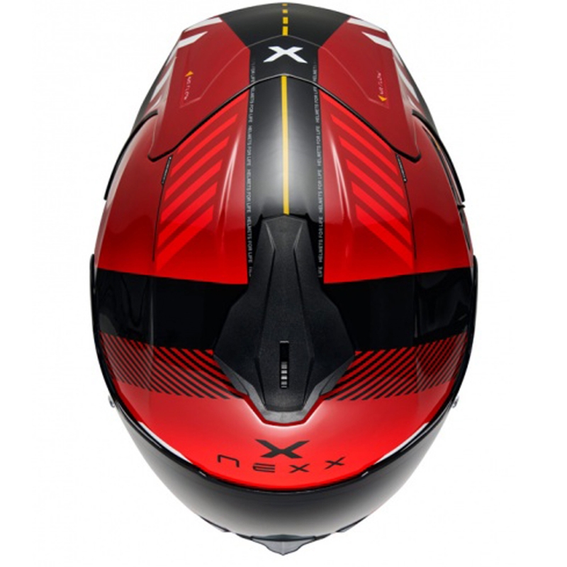 Casco integrale da moto NEXX Y.100R Fade rosso-nero