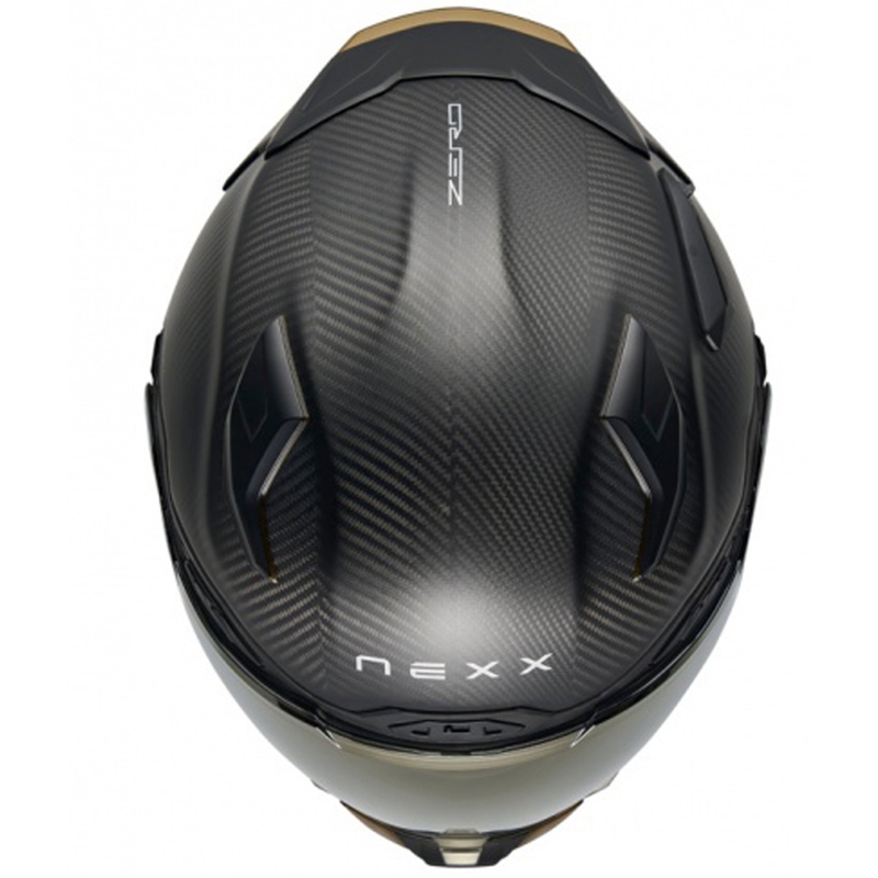 Casco integrale da moto Nexx X.WST3 Zero PRO Carbon Oro opaco