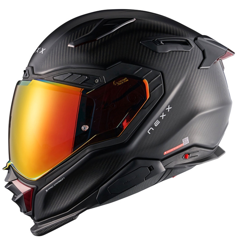 Casco integrale da moto Nexx X.WST3 Zero PRO Carbon rosso opaco
