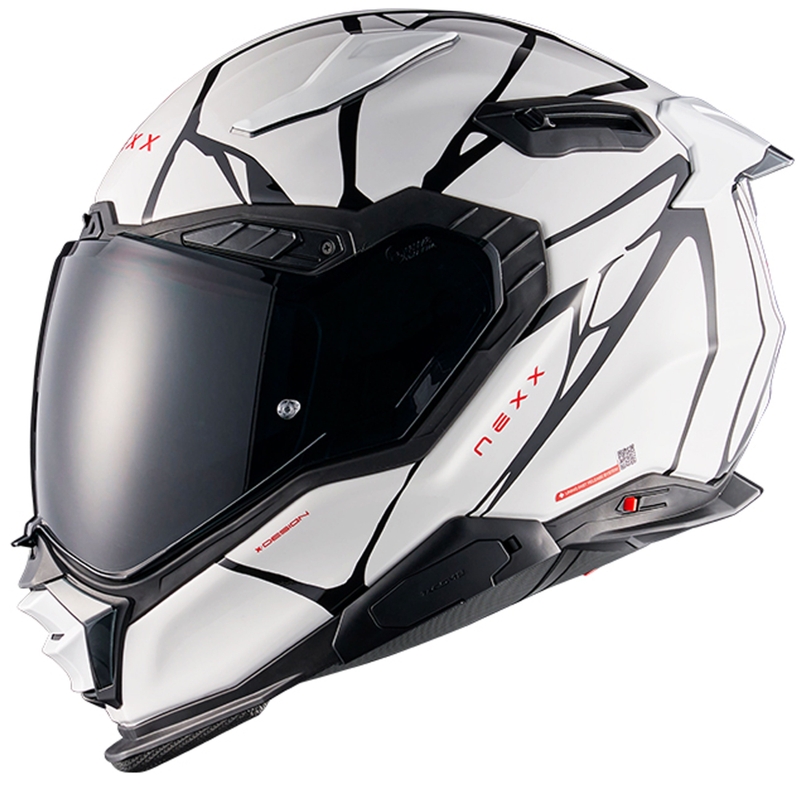 Casco integrale da moto Nexx X.WST3 B-Side bianco-nero