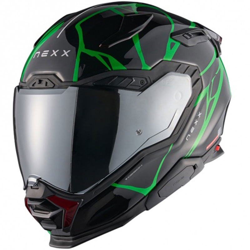 Casco integrale da moto Nexx X.WST3 B-Side nero-verde