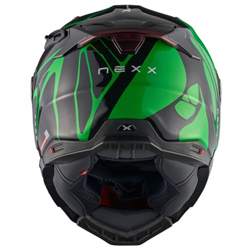 Casco integrale da moto Nexx X.WST3 B-Side nero-verde