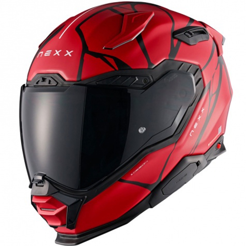 Casco integrale da moto Nexx X.WST3 B-Side rosso-nero