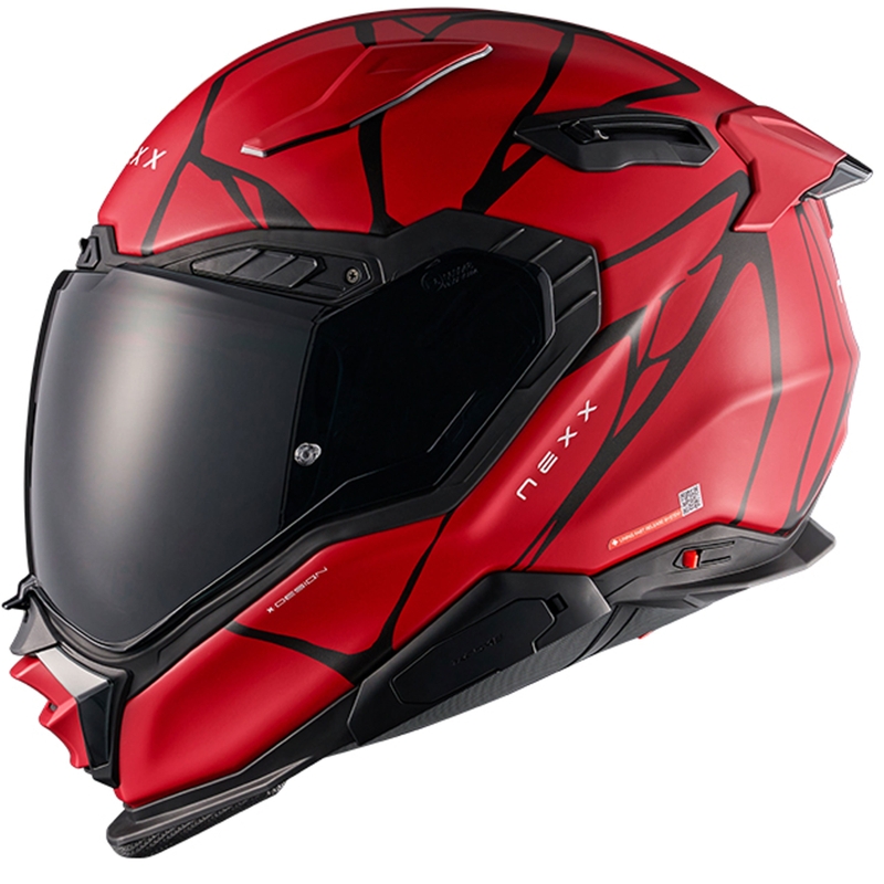 Casco integrale da moto Nexx X.WST3 B-Side rosso-nero