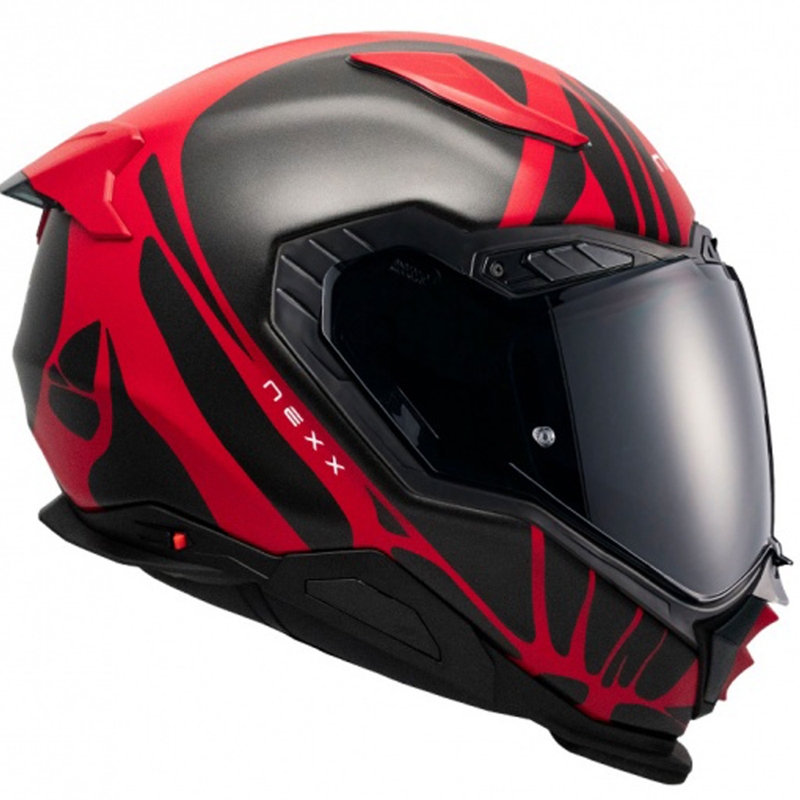 Casco integrale da moto Nexx X.WST3 B-Side rosso-nero