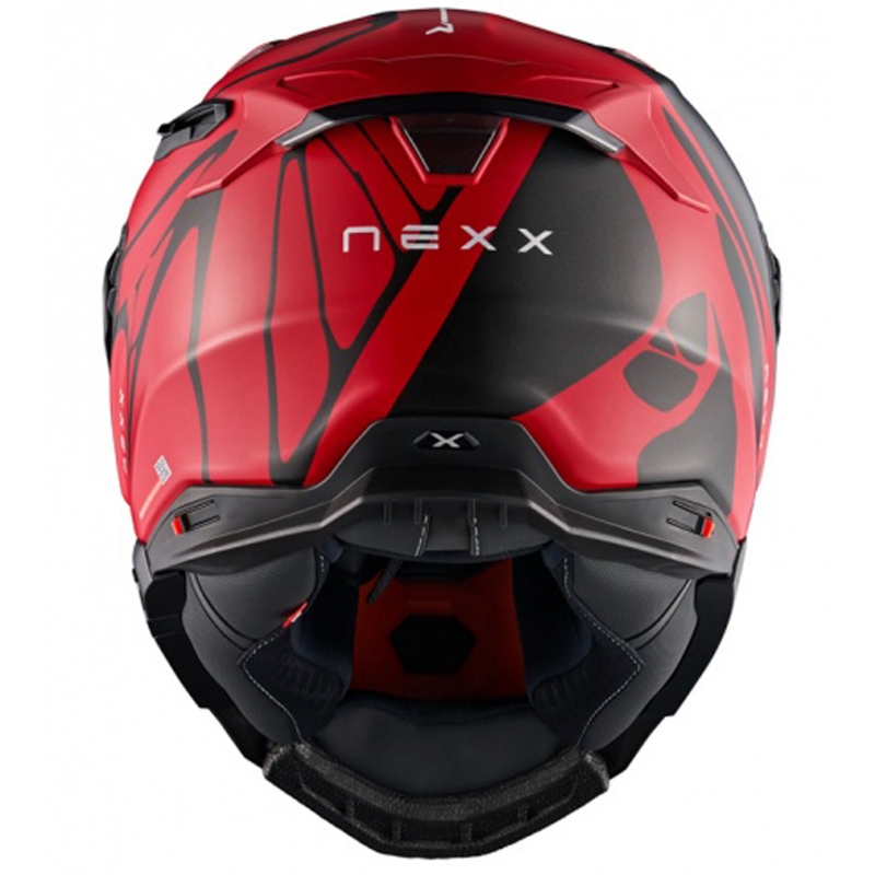 Casco integrale da moto Nexx X.WST3 B-Side rosso-nero