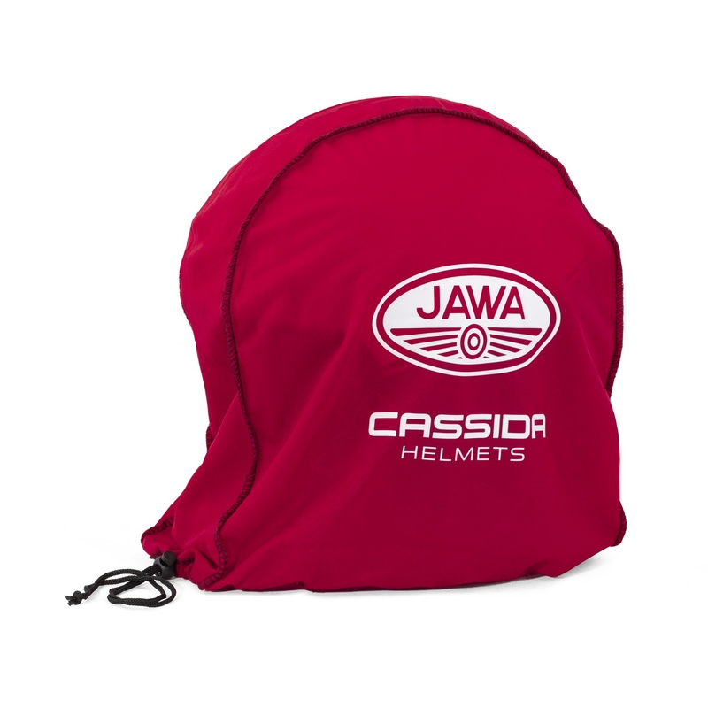 Casco moto jet Cassida Oxygen 2.0 Jawa OHC grigio opaco-rosso-nero-bianco