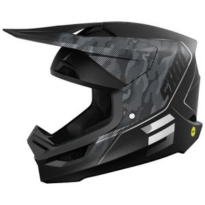 Casco motocross Shot Camo Tactic nero-grigio opaco