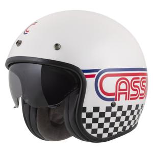 Casco da moto open face Cassida Oxygen 2.0 Rondo bianco perla-rosso-blu-nero