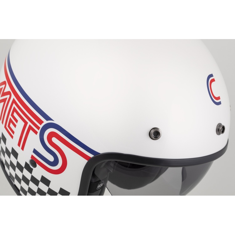 Casco da moto open face Cassida Oxygen 2.0 Rondo bianco perla-rosso-blu-nero